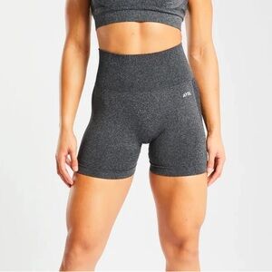 AYBL Empower Seamless Shorts - Black Marl - Size Large
